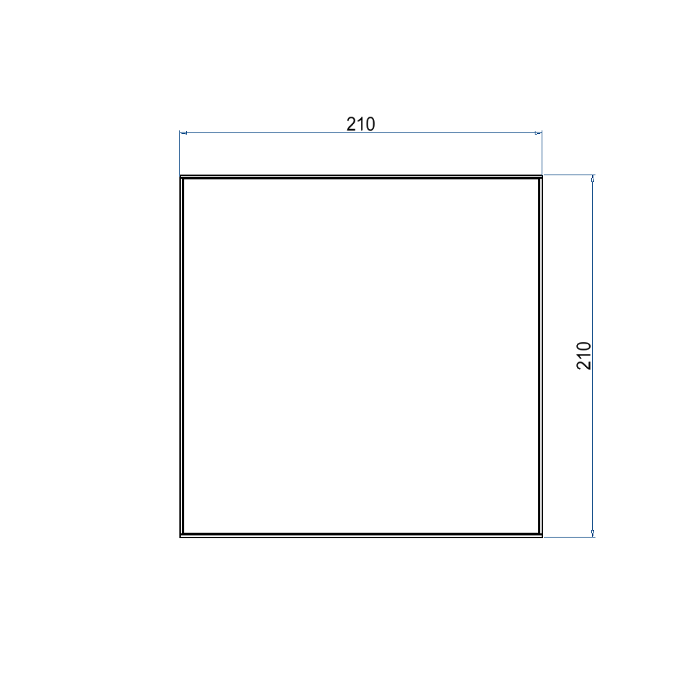 Unterflur-Bodendose UBD 210 small aus Chromstahl inkl. belegtem Blinddeckel