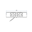 Steckdoseneinsatz für 3+2 FLF inkl. 3x 1xT13, weiss