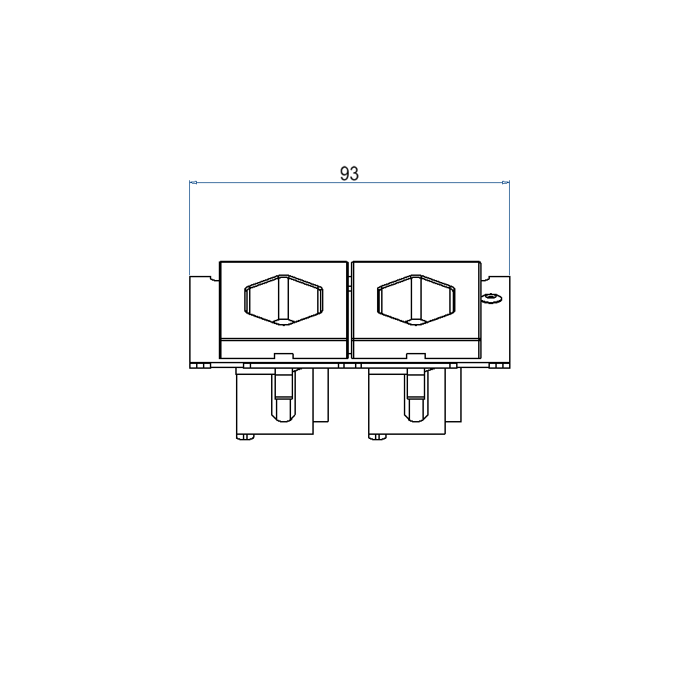 Steckdoseneinsatz für 2x FLF, inkl. 2x T13 weiss