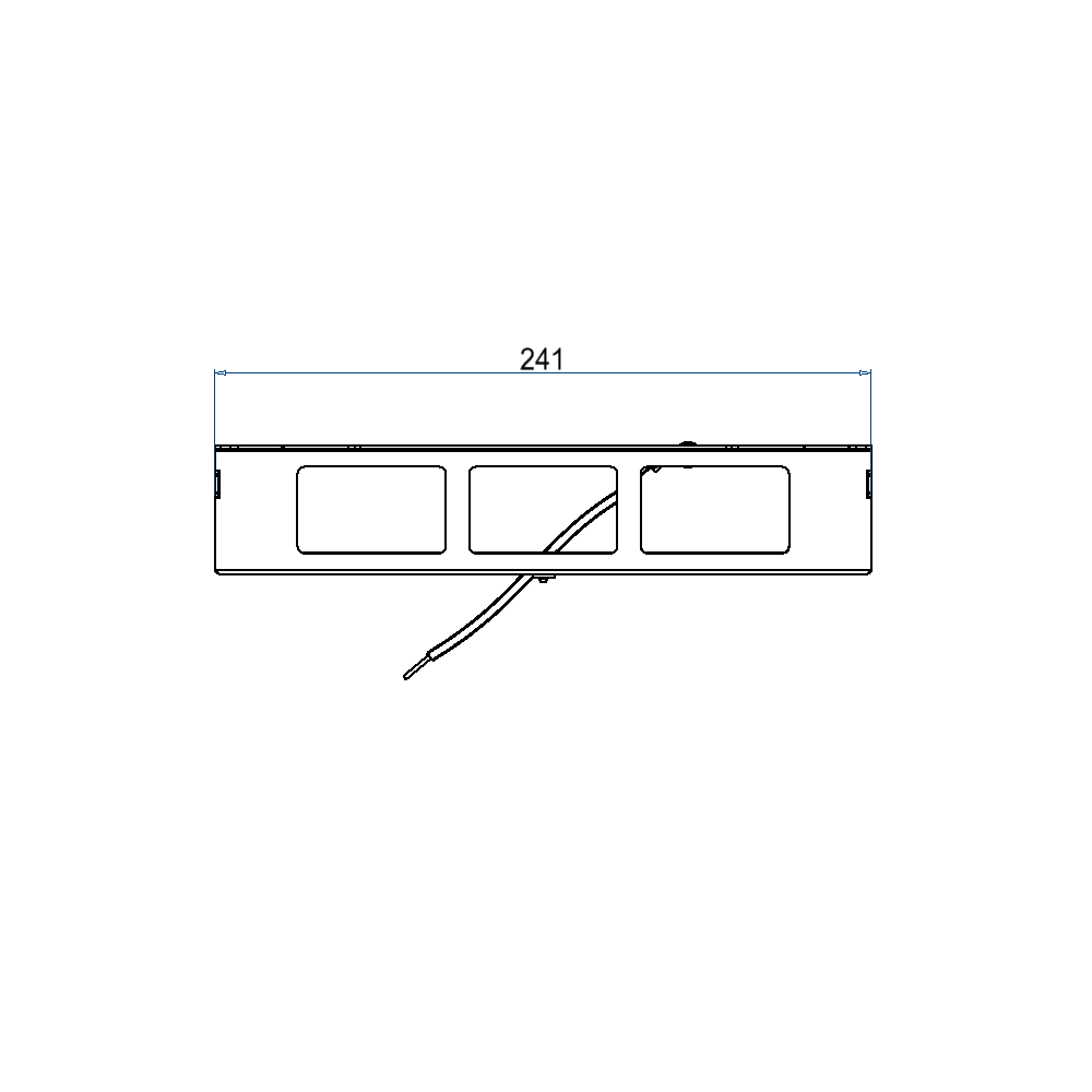 Steckdoseneinsatz für 2x3 FLF inkl. Erddraht, leer