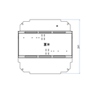 Steckdoseneinsatz für 2x3 FLF inkl. Erddraht, leer