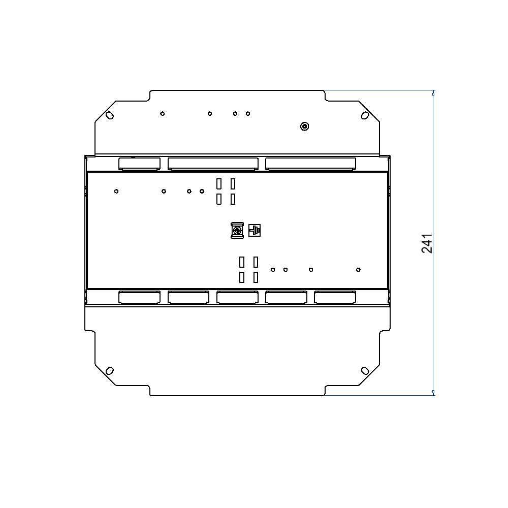 Steckdoseneinsatz für 2x5 FLF inkl. Erddraht, leer