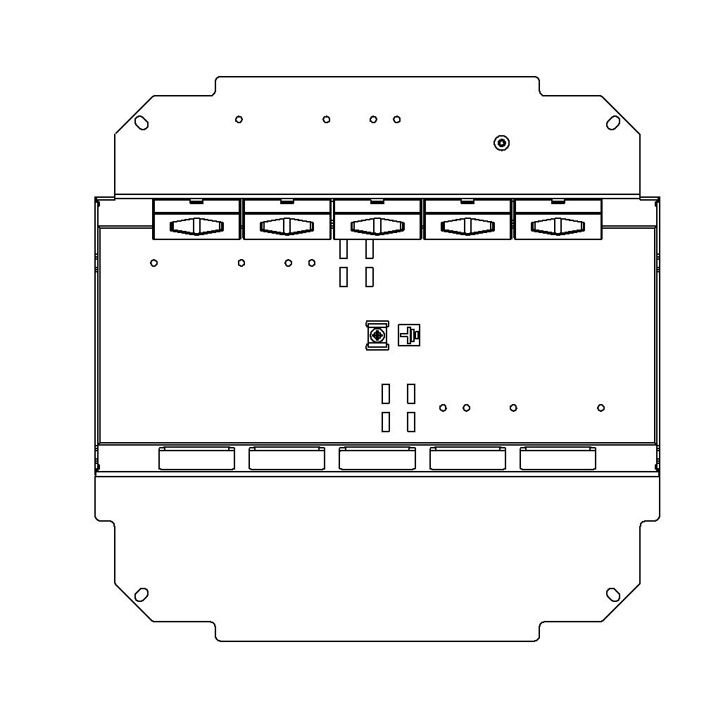 Steckdoseneinsatz für 2x5 FLF inkl. 5x 1xT13, weiss