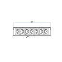 Steckdoseneinsatz für 2x7 FLF inkl. 7x 1xT13, weiss