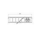 Steckdoseneinsatz für 2x7 FLF inkl. 1x 3xT13, weiss