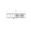 Steckdoseneinsatz für 2x7 FLF inkl. 2x 3xT13, weiss