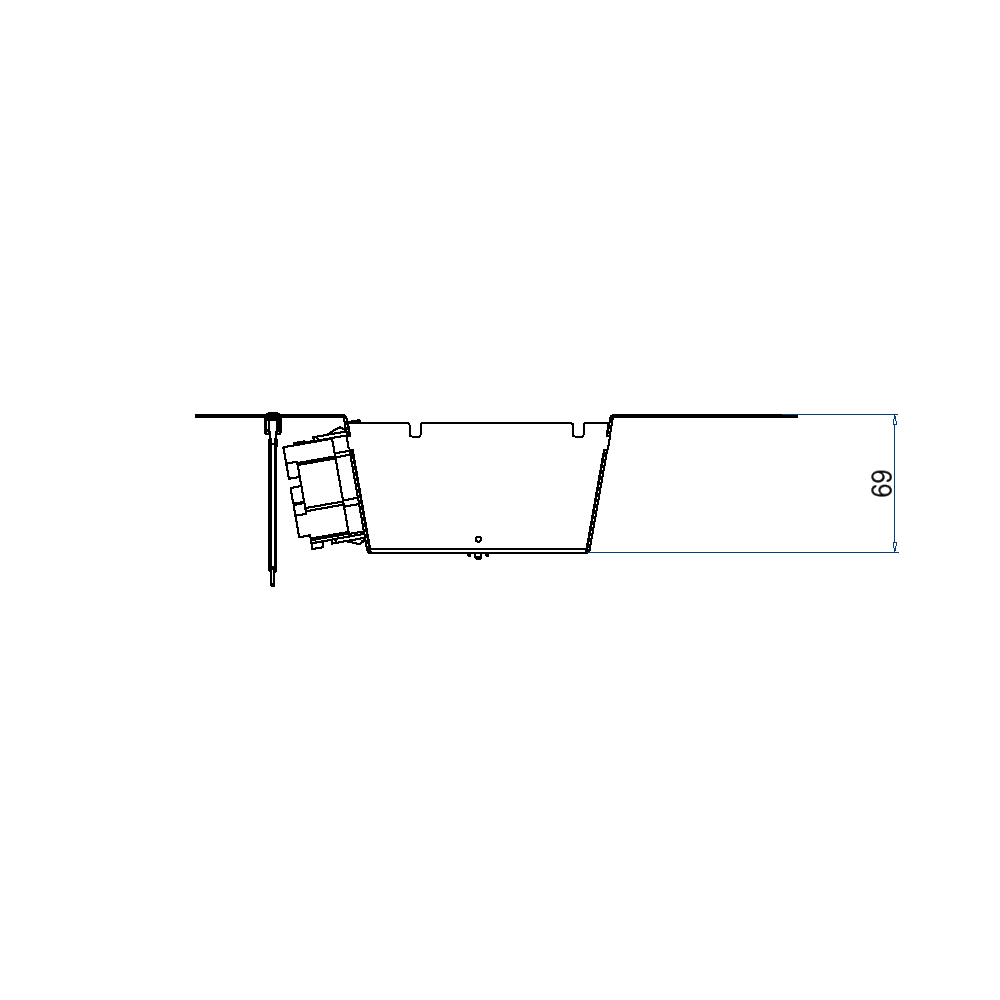 Steckdoseneinsatz für 2x7 FLF inkl. 3x 3xT13, weiss