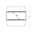 Steckdoseneinsatz mit 2x 6 Stk. 45x45 Ausschnitten