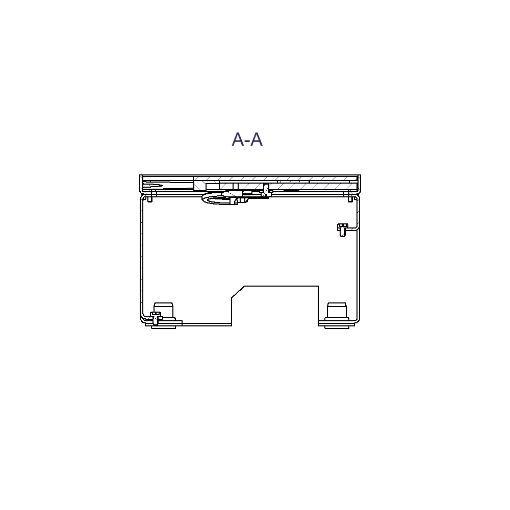 Schwerlast Unterflur-Bodendose UBD 130 aus Chromstahl inkl. belegtem Deckel, 4mm Verstärkungsplatte und 1 Bürstenauslass