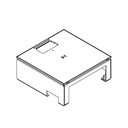 Unterflur-Bodendose UBD 210 aus Chromstahl inkl. belegtem Deckel ohne Schutzkante, mit Ausschnitt aus 4mm SVZ 