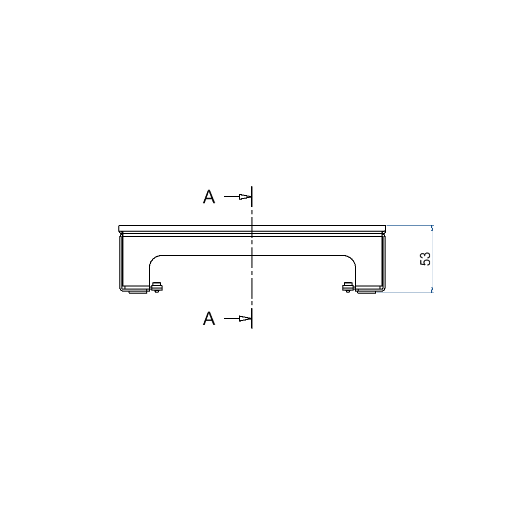 Unterflur-Bodendose UBD 210 small inkl. belegtem Deckel ohne Schutzkante, mit Ausschnitt aus 4mm SVZ 