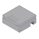 [UBD 165 157] Boîte de sol UBD 160 small en acier inoxydable avec couvercle et 1 sortie de cordon inclus