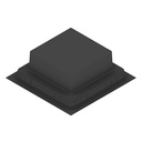 Boîte d'encastrement plastique noir pour UBD 260, en haut: 270x270mm, en bas: 420x420mm, H: 150mm 