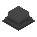 [UBD 260 284] Boîte d'encastrement en plastique noir pour UBD 260, en haut: 270x270mm, en bas: 420x420mm, H: 192mm