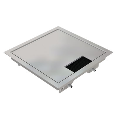 Sortie de sol double 160 en acier inoxydable poncé 