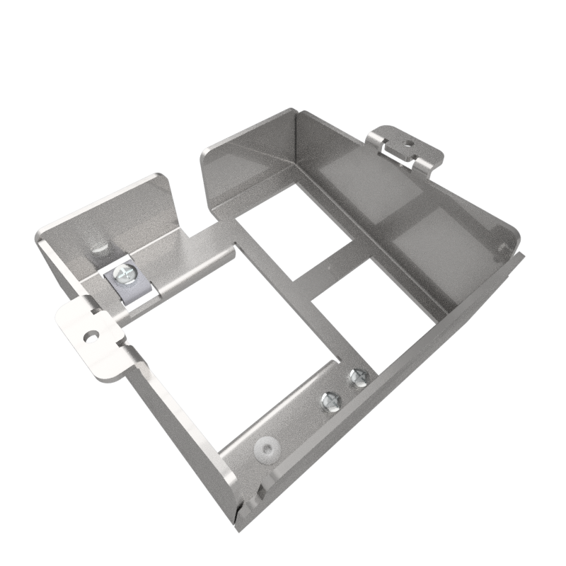 [DBS 100 045] Steckdoseneinsatz für 1x 45x45 und 2 MH, leer 