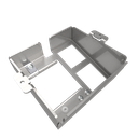 [DBS 100 045] Steckdoseneinsatz für 1x 45x45 und 2 MH, leer 