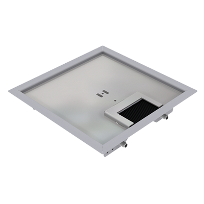 Doppelboden-Auslass DBR 160 aus Chromstahl inkl. Deckel (SVZ), mit 5mm Vertiefung, Rand und 1 Bürstenauslass