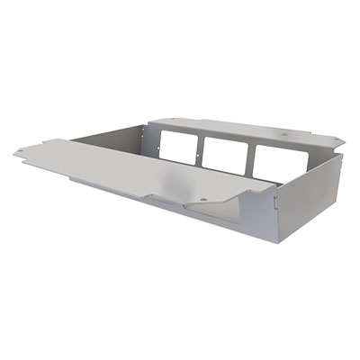 [UBD 260 265] Steckdoseneinsatz horizontal für 2x3 FLF inkl. Erddraht, leer