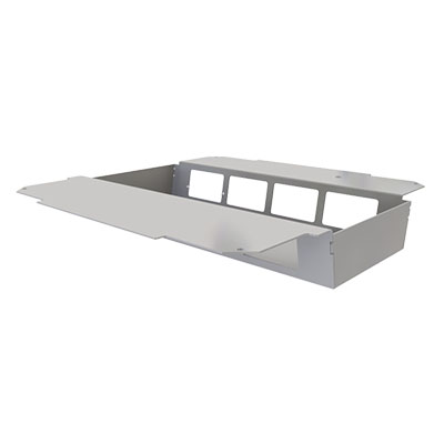 [UBD 320 325] Steckdoseneinsatz horizontal für 2x4 FLF inkl. Erddraht, leer