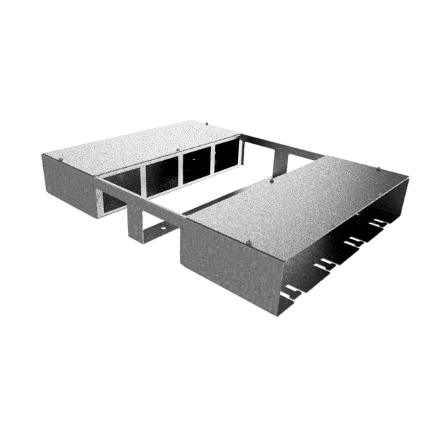 Doppelbox DBH 200 für 2x8 FLF vertikal aus SVZ 1.25mm, leer