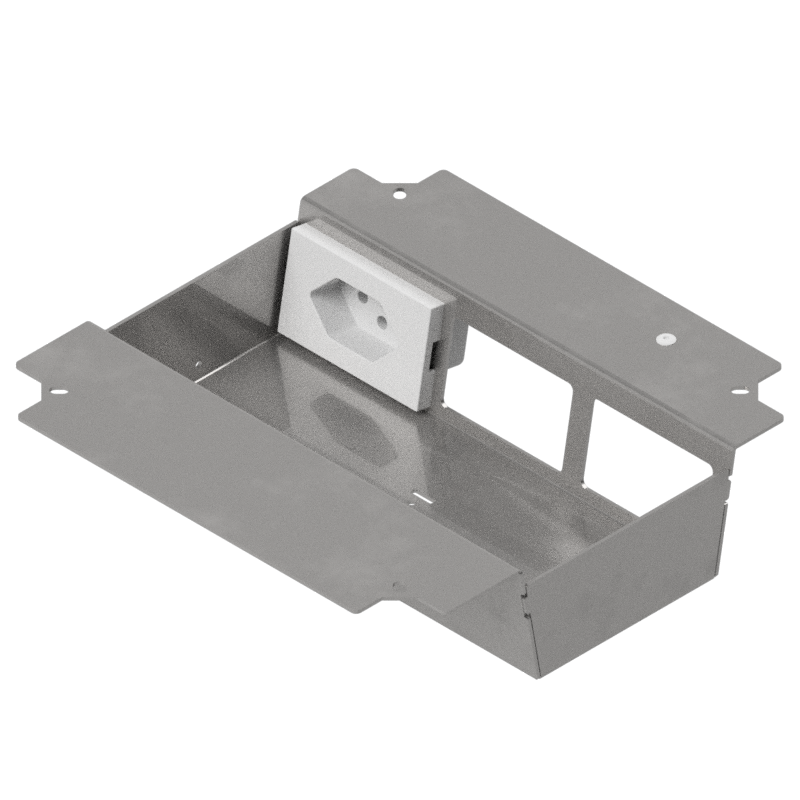 [UBD 215 226] Steckdoseneinsatz für 3+2 FLF inkl. 1xT13, weiss