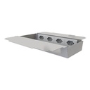 [UBD 321 326] Steckdoseneinsatz 2x4 FLF inkl. 4x 1xT13, weiss