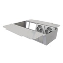 [UBD 321 334] Steckdoseneinsatz vertikal für 2x7 FLF inkl. 2x 3xT13, weiss