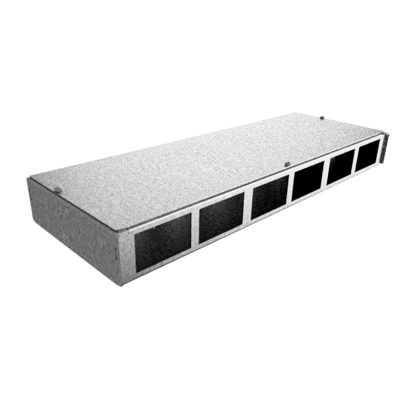 [DBH 100 601] Anschlussbox für 6 FLF horizontal aus SVZ, leer