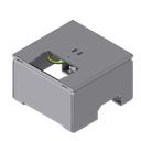 Boîte de sol UBD 130 avec couvercle en 4mm AGS, sans bord (de protection) avec découpe