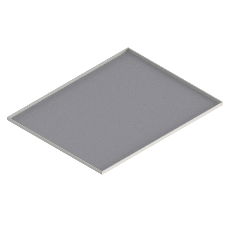 [UBK 401 081] Blind-Deckel zu UBK 400 mit Kante geschlossen aus ALU 2.5mm, 8mm Vertiefung, Länge 500mm