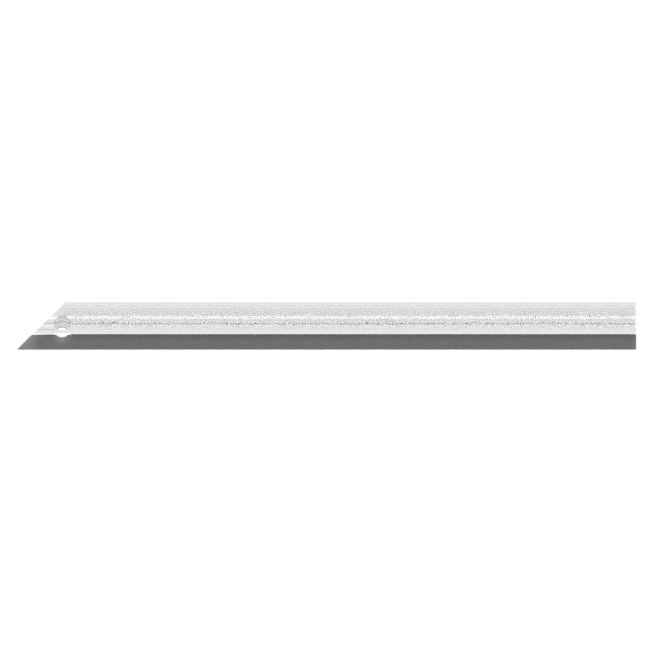 Winkel LED Kanten-Seitenprofil links mit Auflagestreifen, kurz