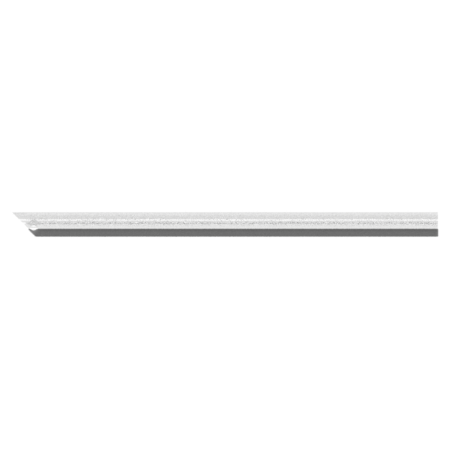 Winkel LED Kanten-Seitenprofil rechts mit Auflagestreifen, lang