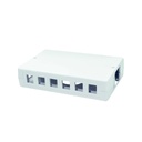 boîtier vide en surface Keystone, pour 6 ou 12xRJ45 UTP, blanc,