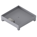 [UBD 324 301] Unterflur-Bodendose UBD 320 aus Chromstahl inkl. Deckel mit Kante, 30mm Vertiefung und 1 Schnurauslass