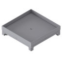 [UBD 324 305] Unterflur-Bodendose UBD 320 aus Chromstahl inkl. Blinddeckel mit Kante und 30mm Vertiefung