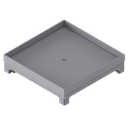 [UBD 324 255] Unterflur-Bodendose UBD 320 aus Chromstahl inkl. Blinddeckel mit Kante und 25mm Vertiefung