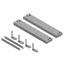 [UBD 260 320] Aufstock-Rahmen aus SVZ inkl. 95mm Nivellierschrauben zu UBD 260 und 320