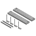 [UBD 260 321] Aufstock-Rahmen aus SVZ inkl. 170mm Nivellierschrauben zu UBD 260 und 320