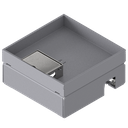 [UBD 167 251] Unterflur-Bodendose UBD 160 small aus Chromstahl inkl. Deckel mit 25mm Vertiefung und 1 Schnurauslass