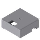 Boîte de sol UBD 210 avec couvercle en 4mm AGS, sans bord (de protection), avec découpe