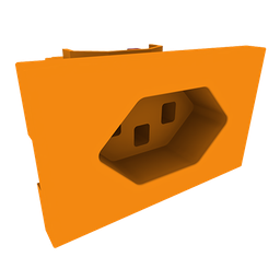 [FLF 123 103] FLF prise T23, orange avec barrette à bornes