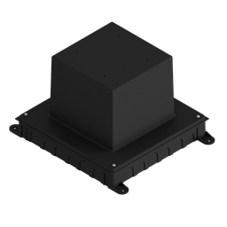 [UBD 160 198] Boîte d'encastrement plastique noir pour UBD 160, en haut: 170x170mm, en bas: 260x310mm, H: 185mm 