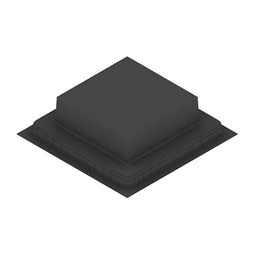 [UBD 320 356] Boîte d'encastrement plastique noir pour UBD 320, en haut: 330x330mm, en bas: 508x508mm, H: 150mm 