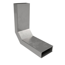 [UFK 075 032] Vertikalkrümmer 1-zügig, aus Aluminium, 75x30mm