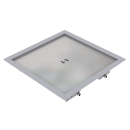 [DBR 160 050] Doppelboden-Auslass DBR 160 aus Chromstahl inkl. Blinddeckel (SVZ), mit 5mm Vertiefung und Rand