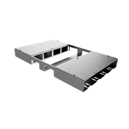 [DBH 200 400] Doppelbox DBH 200 für 2x4 FLF horizontal aus SVZ 1.25mm, leer