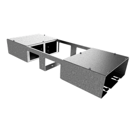 [DBV 200 400] Doppelbox DBV 200 für 2x4 FLF vertikal aus SVZ 1.25mm, leer