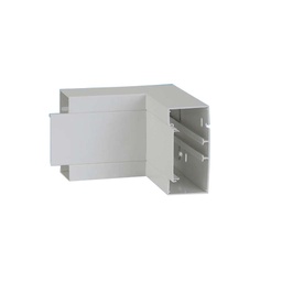 [BRK 065 204] Inneneck zu Brüstungskanal BR 65x200/80T BR-IEV, Verstellbereich +/- 10°, Schenkellänge = 180mm, Kunststoff reinweiss RAL 9010	
