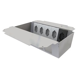 [UBD 261 272] Élément de prise pour 2x5 FLF, inclus 4x 1xT13 blanc + 1x T13 noir